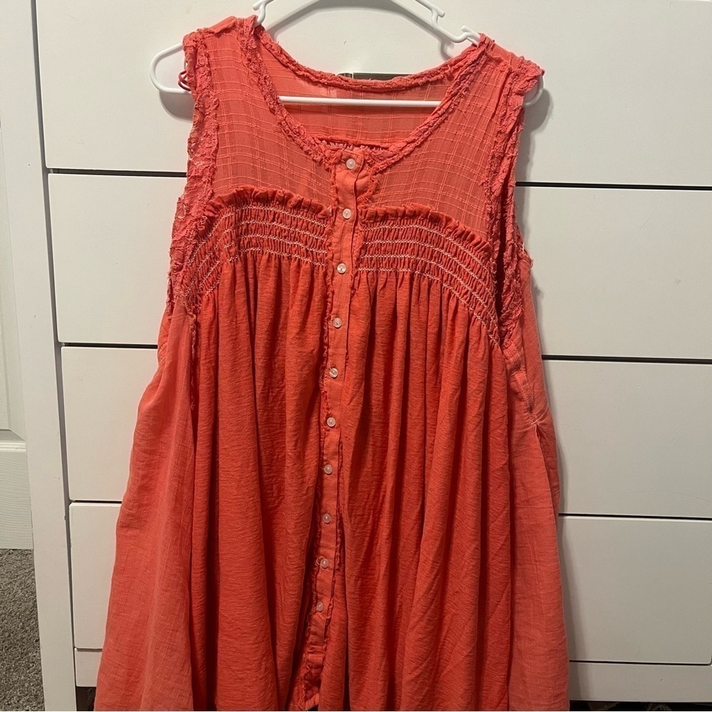 Free People Sea Breeze Tunic Pink View 3